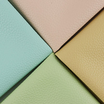 Lychee Synthetic Handbag PU Leather Brushed Bottom 1.2mm Thickness