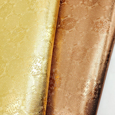 Box Packaging Leather Golden Series Embossed PVC Leather Non Woven