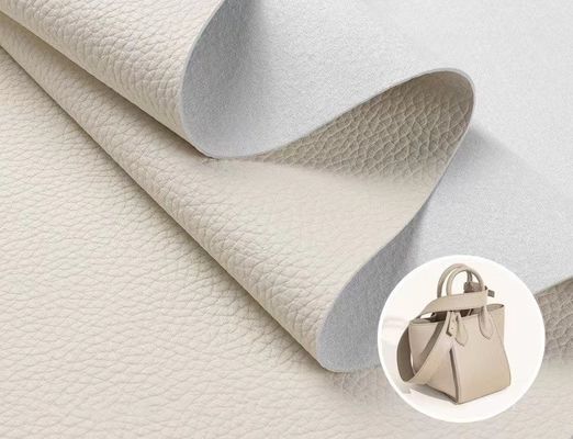 Faux Synthetic Sofa Microfiber Leather Lychee Grain 1.0mm Thickness