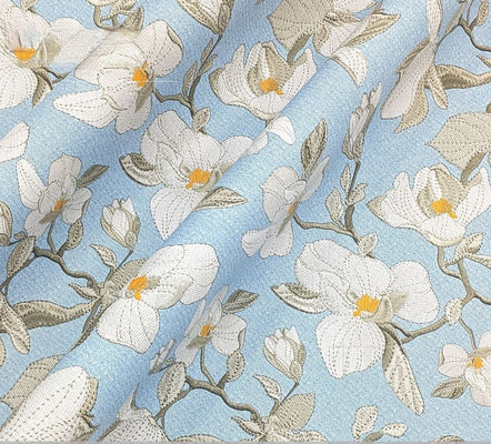 0.8mm Printed Flower Brushed Base PVC Leather For Handbag Packing Box Phone Case Decoration Usage