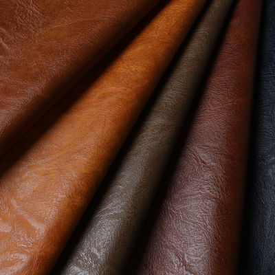 1.0mm Retro Crazy Horse Soft Semi Pu Leather Brushed Bottom For Bags Furniture Decoration Packaging