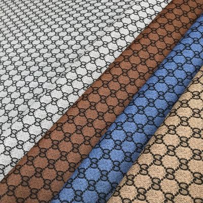 Printed GD Letter PVC Faux Leather Bags Purse Wallet Phone Case Package Box Leather Fabric