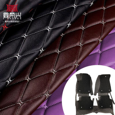 Custom 7.0mm Thick Quilted PVC Synthetic Leather Embroidered Embossed Stretchy Polyurethane Foam Car Seat Foot Decorative Sofas