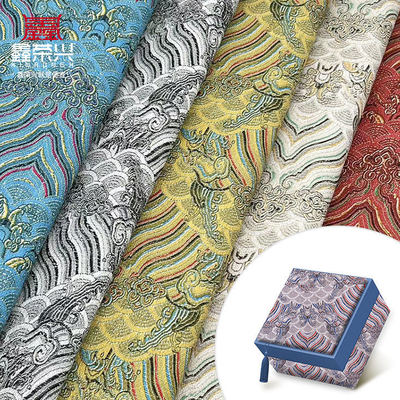 Synthetic PVC Macrame Printed Faux Leather Fabric Film Style for Bag Notebook Phone Shell Decorative & Craft Use for Sofa Well