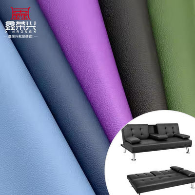 D90 Lychee Embossed Faux Leather Fabric 150CM Wide PVC Artificial Synthetic Leather for Sofa Bag Chair Car Foot Mat Furniture