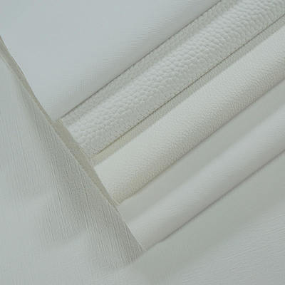Pvc White Embossed Digital Printing Synthetic Artificial Leather for Bag Notebook Phone Shell Table Mat Faux Leather Fabric