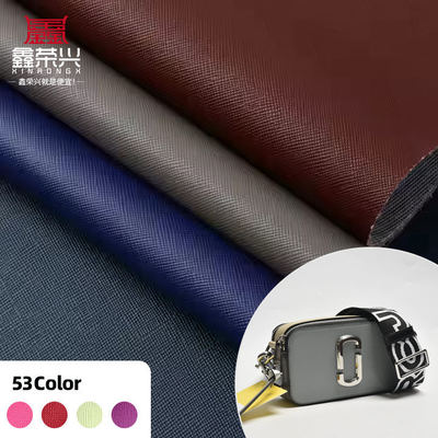 PVC Saffiano Cross Pattern Synthetic Leather for Furniture 54" Wide