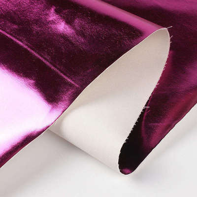 Metal Film PU R61 Sheep Grain Synthetic Leather Clothing Wallet Box Shoes Bag Notebook Faux Leather Fabric