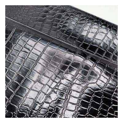 High Gloss Stone Pattern Pvc Synthetic Leather Animal Pattern Shoes Bags and Bags Faux Leather Fabric