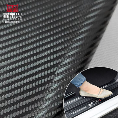 Hot-sale Pvc Carbon Fiber Grain Artificial Synthetic Leather Cheap Price Sofa Car Foot Mat Decorate Faux Leather Fabric