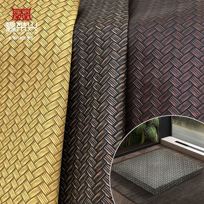 Pvc Big Mat Weave Pattern Artificial Synthetic Leather Packaging Wallet Box Shoes Notebook Faux Leather Fabric