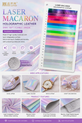 Laser Macaron Holographic Synthetic Leather