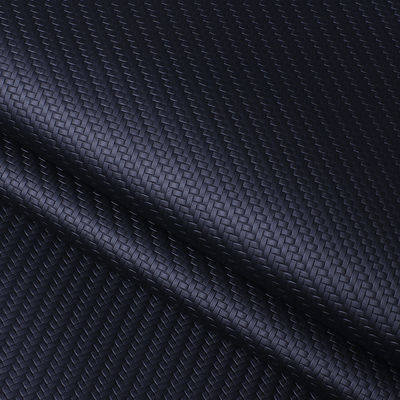0.6mm PVC Synthetic Leather Embossed Woven Leather Pattern For Car Seat