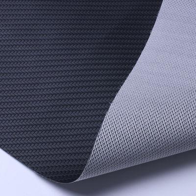 0.6mm PVC Synthetic Leather Embossed Woven Leather Pattern For Car Seat