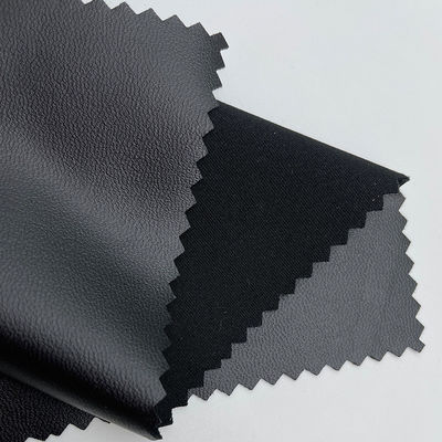 Smooth Garment PU Leather Knitted Four Sided Elastic Faux Leather