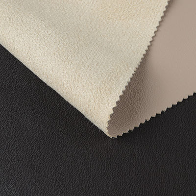 Suede Lychee Faux Leather PU Leather For Garments Smooth Handfeel