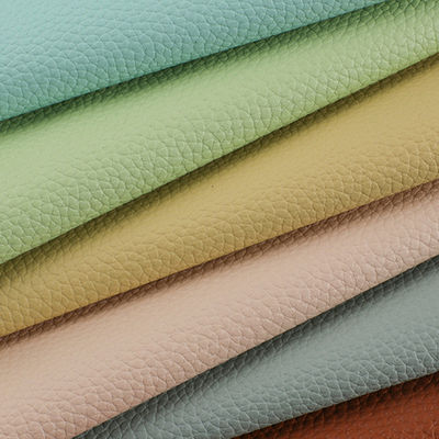 Lychee Synthetic Handbag PU Leather Brushed Bottom 1.2mm Thickness