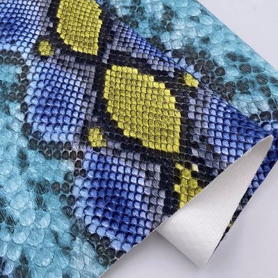Snake Pattern Handbag PU Leather Printed Imitation Cotton Velvet