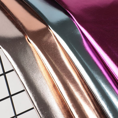 0.5mm Laser Engrave PU Leather Eco Friendly Metal Shiny PU Leather