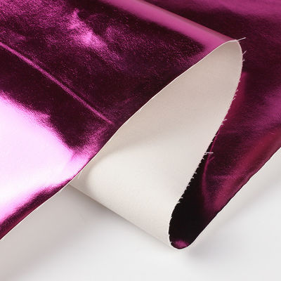 0.5mm Laser Engrave PU Leather Eco Friendly Metal Shiny PU Leather