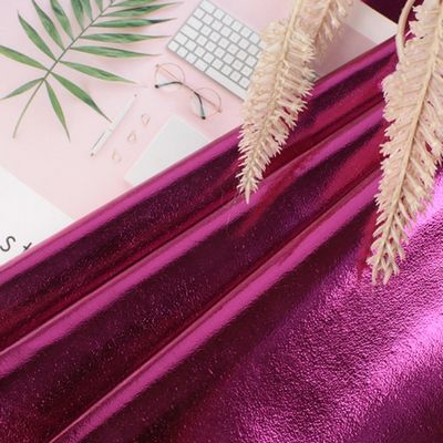 0.5mm Laser Engrave PU Leather Eco Friendly Metal Shiny PU Leather