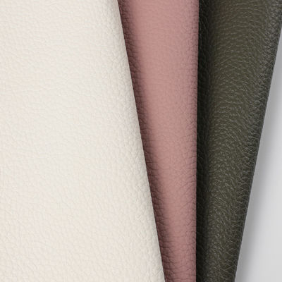 Faux Synthetic Sofa Microfiber Leather Lychee Grain 1.0mm Thickness