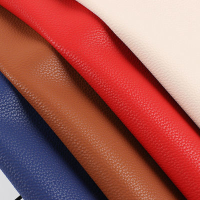 Handbag Lychee PU Faux Leather Fabric Water Based Solvent Free PU Leather