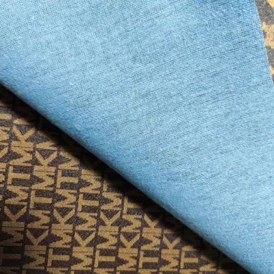 Vintage Letter Printed PVC Leather For Bags Soft Brush Bottom Eco Friendly