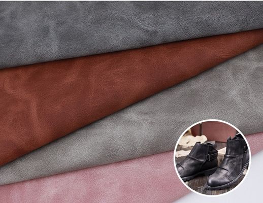 High Grade PU Shoe Leather Faux Leather Yangbuck Wear Resistant