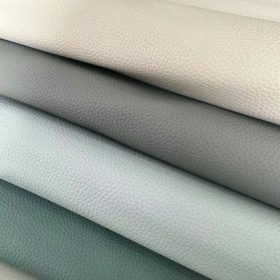 PVC Faux Leather Upholstery Fabric Lychee PVC Sofa Leather Scratch Resistent