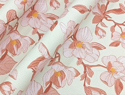 0.8mm Printed Flower Brushed Base PVC Leather For Handbag Packing Box Phone Case Decoration Usage