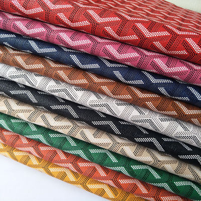 Imitated Goyard Style PVC Leather Brushed Base For Handbag Packing Box Phone Case Decoration Usage