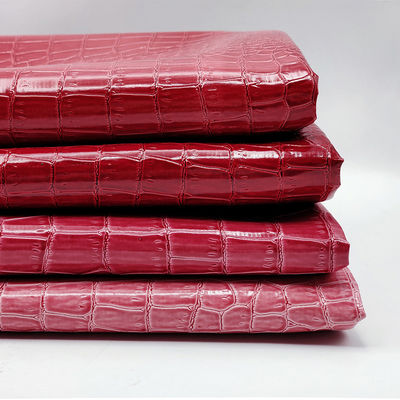 Glossy Crocodile PVC Leather Packaging Box Crocodile Embossed Leather