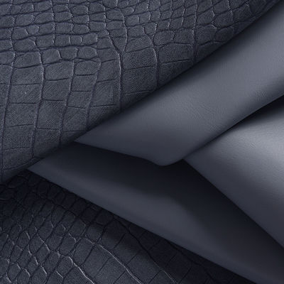 Handbag Crocodile Semi PU Leather Fabric 1.2mm Thickness Customized
