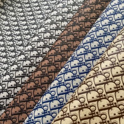 Printed Letters PVC Faux Leather Bags Purse Wallet Phone Case Package Box Leather Fabric