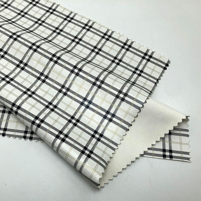 Custom Soft PU Synthetic Leather Cloth Elastic Bottom Classic Plaid Pattern