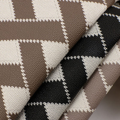 Cross Pattern PVC Leather For Bags Decorative Printed Leather Fabric Customized