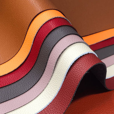 Lychee Pattern Microfiber Leather For Car Seat Artificial Leather Soft 0.8mm