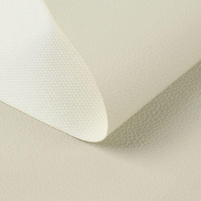 Eco Friendly PVC Leather For Furniture French Terry Base Litchi Grain Leather