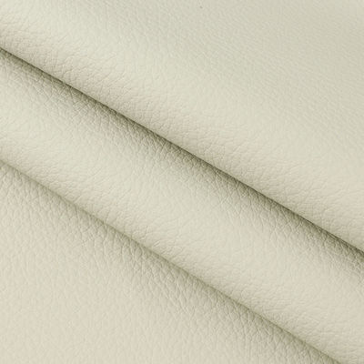 Eco Friendly PVC Leather For Furniture French Terry Base Litchi Grain Leather