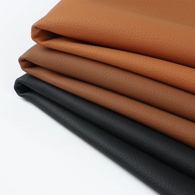 Litchi PVC Leather For Furniture 1.4mm Thickness Imitate Genuine Faux Leather