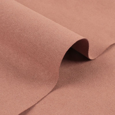 0.6mm Suede Microfiber Leather For Shoe Double Sided Velvet Anti Fouling