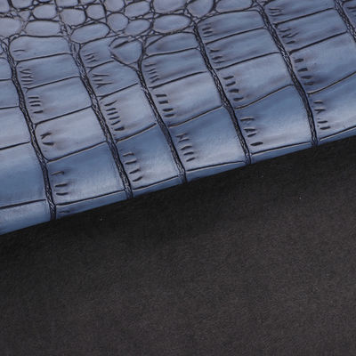 Embossed Microfiber Leather For Shoe 1.2mm Elegance Crocodile Pattern Leather