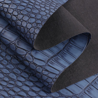 Embossed Microfiber Leather For Shoe 1.2mm Elegance Crocodile Pattern Leather