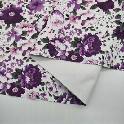 Printed Colorful Flowers PVC PU Synthetic Faux Leather Material