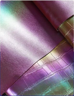 Colorful Gradient Crocodile PVC Faux Artificial Leather Bag Leather Fabric Material