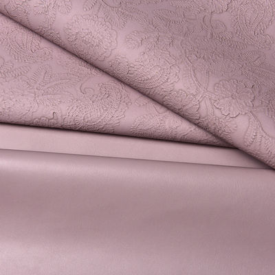 3D Retro Floral Embossed PVC Leather For Handbag Packaging Box Decorative Fabric Placemat Faux Leather