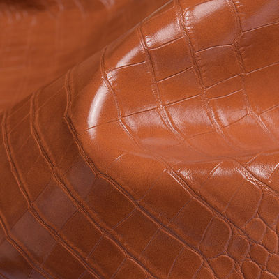 Crocodile Embossed PVC Handbag Decorative Jewelry Box Packaging PVC Faux Leather Fabric