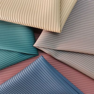 Embossed Desgin Striped Grain PVC Artificial Faux Leather For Sofa Seat Bag Household Supplies