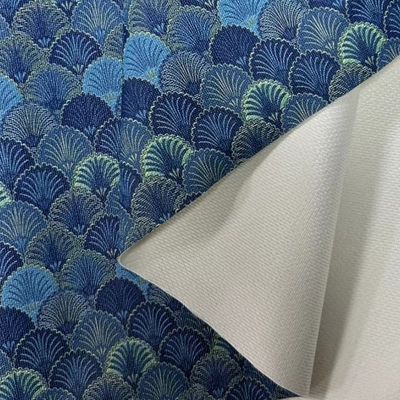 Pvc Peacock Printed Film Style Synthetic Artificial Leather For Bag Packaging Notebook Phone Shell Faux Leather Fabric